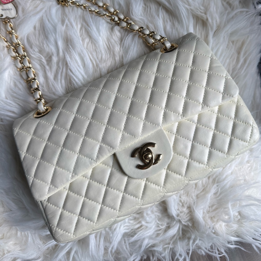 Chanel Cream Quilted Bag (Authentic but repainted)